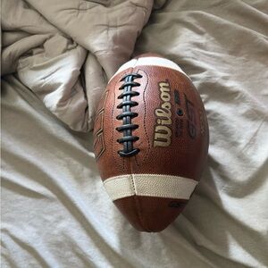 Wilson Classic Brown Football with White Laces Worn in Real leather GST